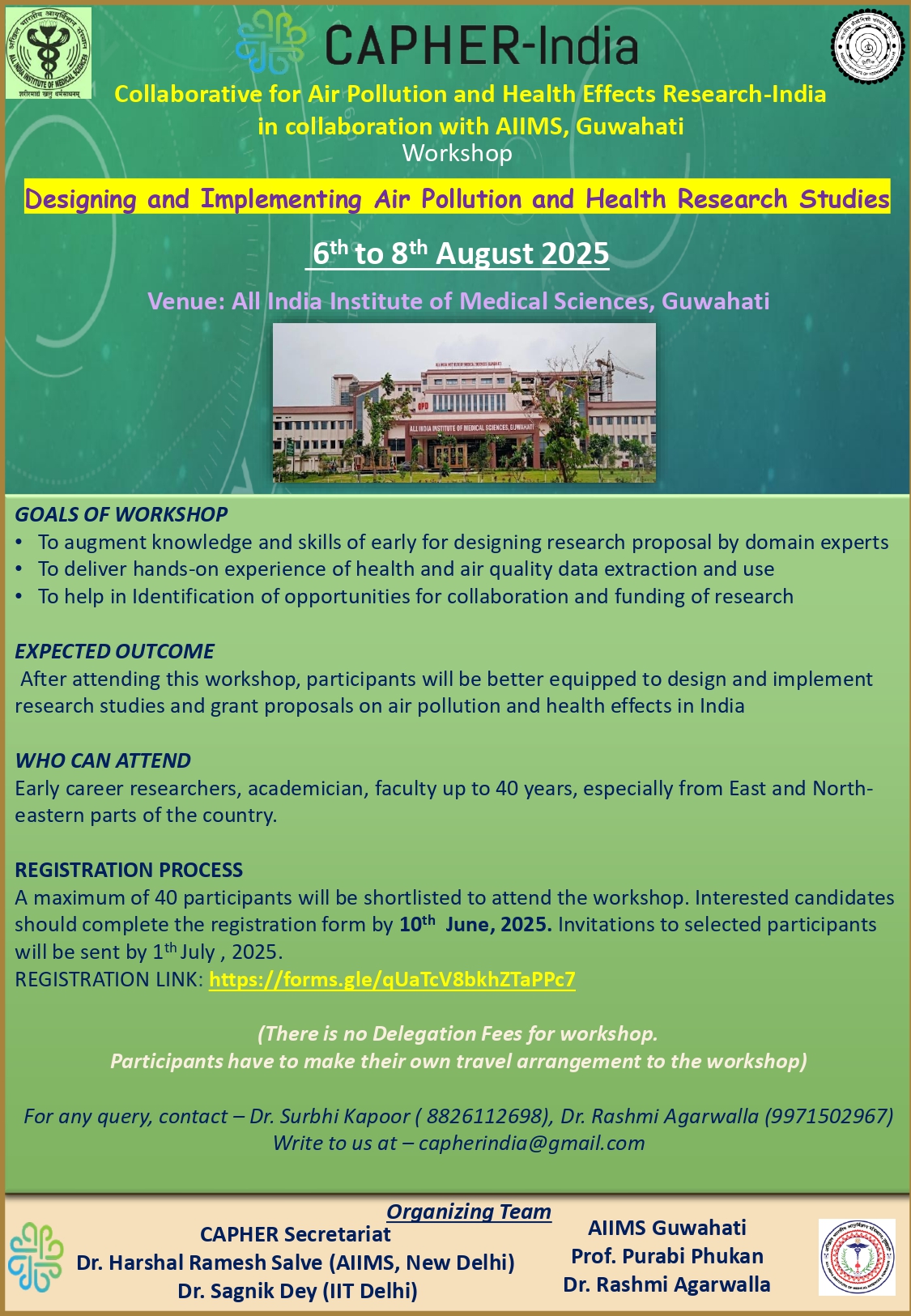 Capher AIIMS Guwwahati Workshop